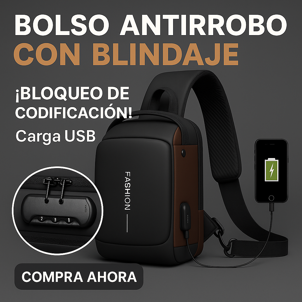 Bolso Antirrobo con Blindaje Urbanos